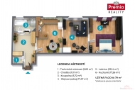 Prodej bytu 2+1, 76 m2, OV, Znojmo, ul. Prask