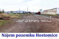 Pronjem pozemku 2 000 m2, uren pro komern vstavbu, Hostomice (okres Beroun)