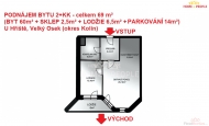 Pron�jem bytu 2+kk, 69 m2, OV, Velk� Osek (okres Kol�n), ul. U h�i�t�