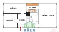 Prodej bytu 3+1, 69 m2, OV, Kladno, Kro�ehlavy, ul. D���nsk�