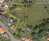 Prodej pozemku 2 339 m2, ur�en� k v�stavb� RD, Hrob�ice, �erven� �jezd (okres Teplice) - exkluzivn�